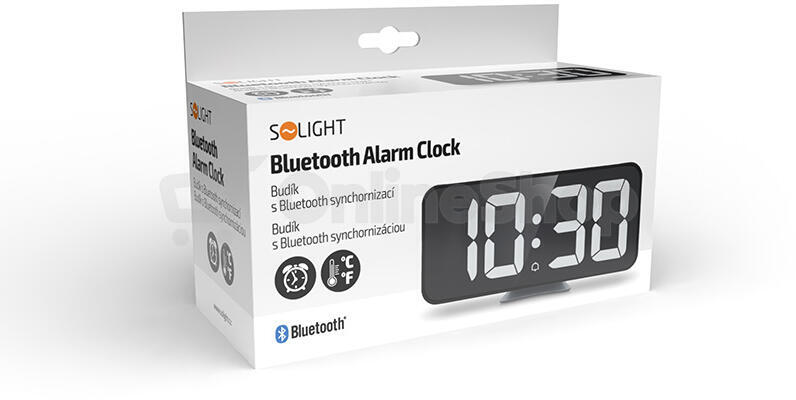 Solight digitální hodiny s bluetooth synchronizací