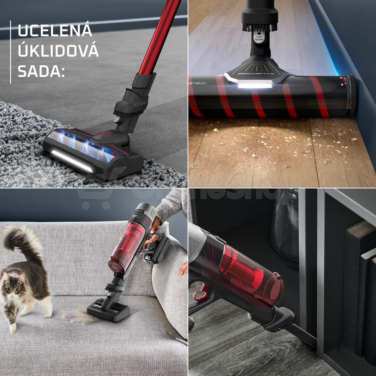 Tyčový vysavač Rowenta RH2099WO X-Force Flex 9.60 Auto Complete 100 AW