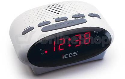Rádio s hodinami Bílé iCES ICR-210 WHITE