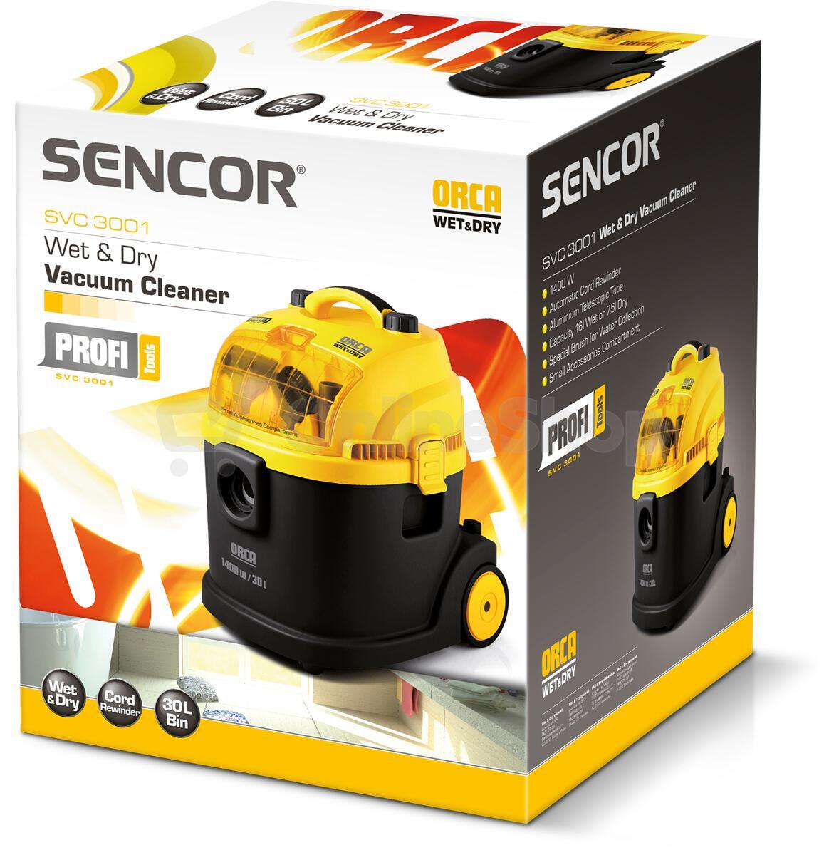 Víceúčelový vysavač Sencor SVC 3001 Wet & Dry