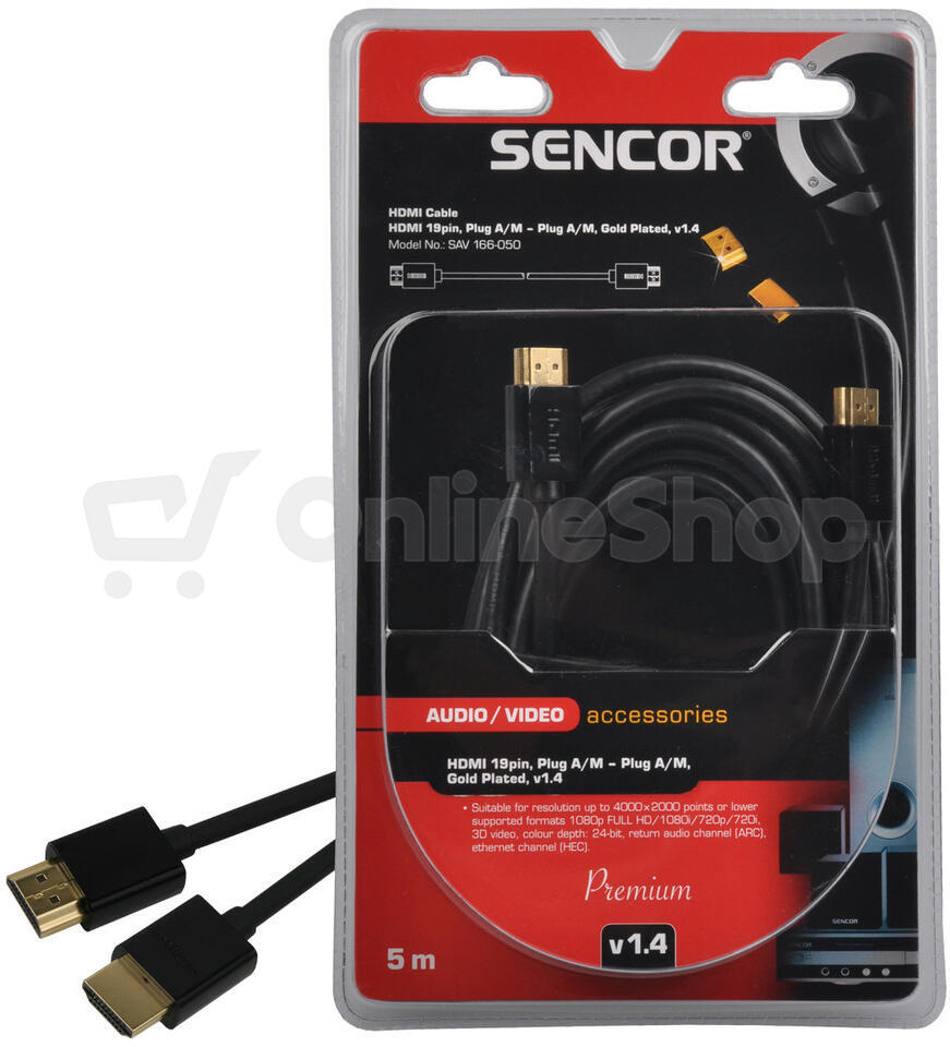 Kabel HDMI 5m Sencor SAV 166-050
