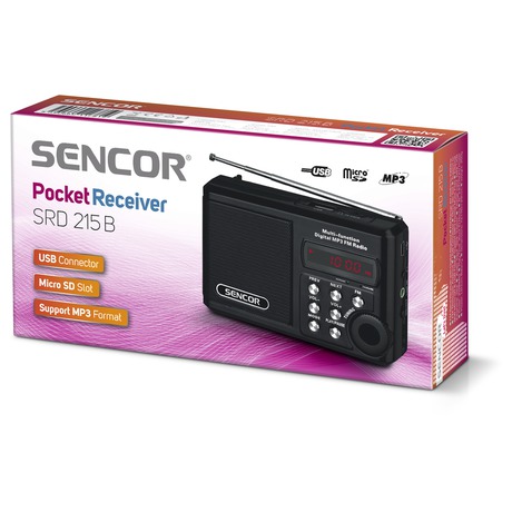 Rádio s USB/MP3 Sencor SRD 215 B - Sencor SRD 215 B (foto 1)