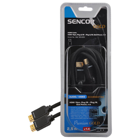 Kabel HDMI 2,5m Sencor SAV 165-025