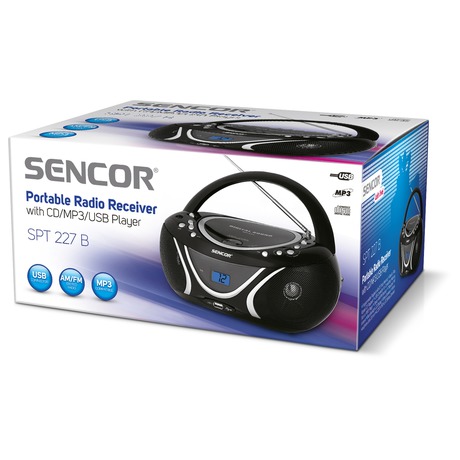Radiopřijímač s CD/MP3/USB Sencor SPT 227 B - Sencor SPT 227 B (foto 1)