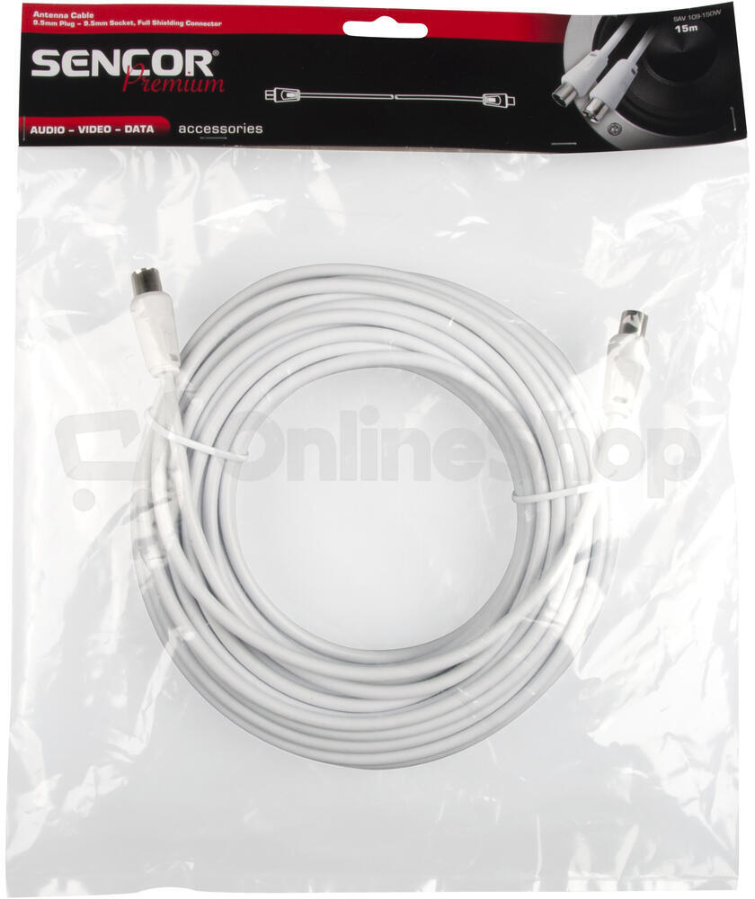 Koaxiální kabel Sencor SAV 109-150W, 15 m