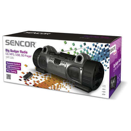 Radiomagnetofon s CD/MP3/USB Sencor SPT 330 - Sencor SPT 330 (foto 1)