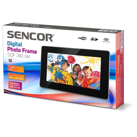 Digitální fotorámeček Sencor SDF 740BK - Sencor SDF 740BK (foto 2)