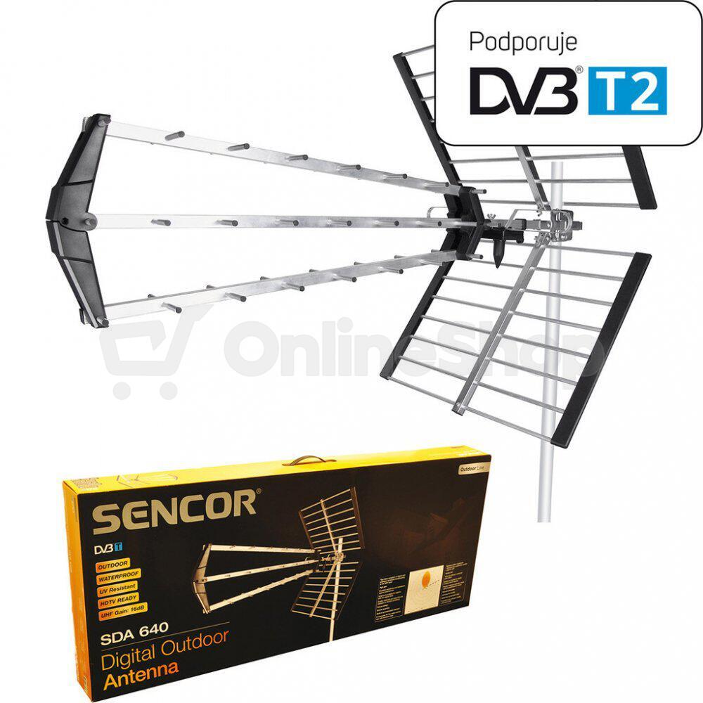 DVB-T anténa Sencor SDA-640 4G, venkovní