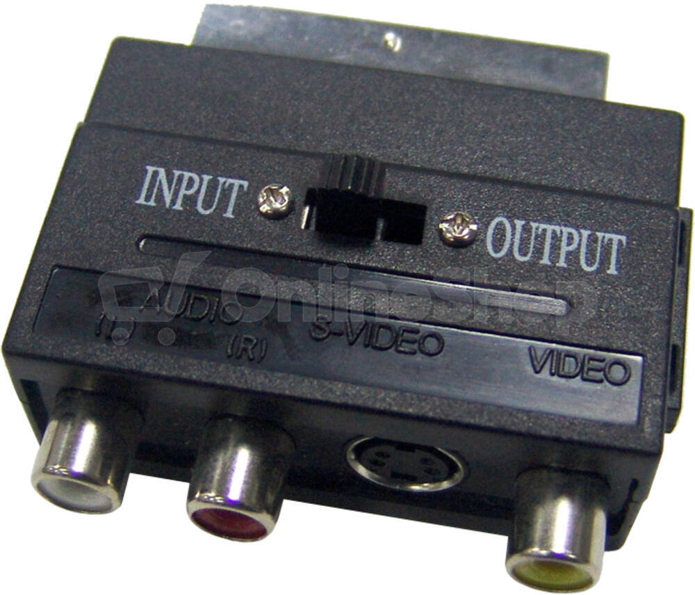 Konektor SENCOR SAV 151-000 SCART-3RCA+SVID INOUT