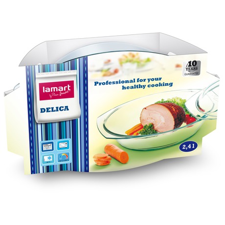 Pekáč s víkem oválný 2,4l Lamart LT3006 - Lamart LT3006 (foto 1)