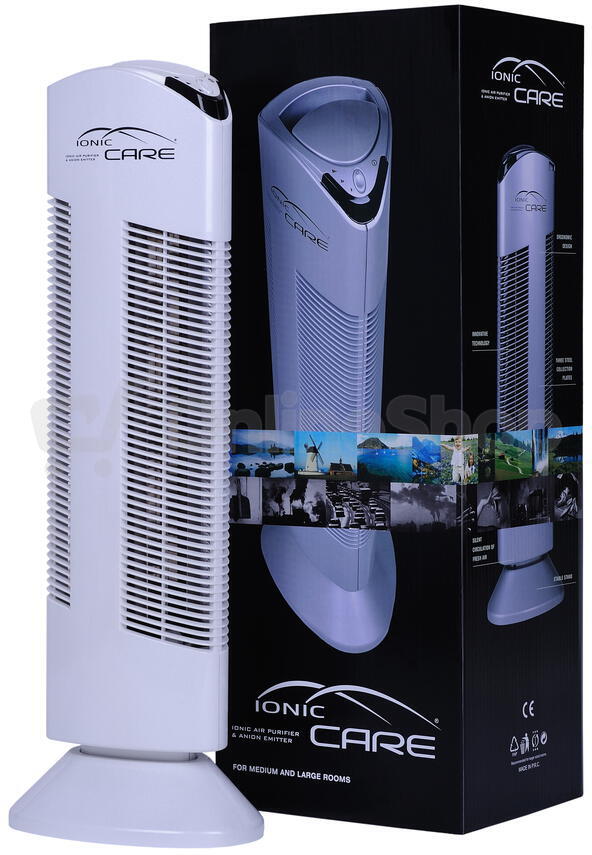 SET Čistička vzduchu Ionic Care Triton X6 s ionizátorem černá + perleťově bílá