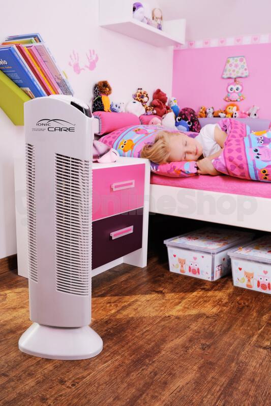 SET Čistička vzduchu Ionic Care Triton X6 s ionizátorem černá + perleťově bílá