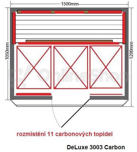 Infrasauna HealthLand DeLuxe 3003 Carbon