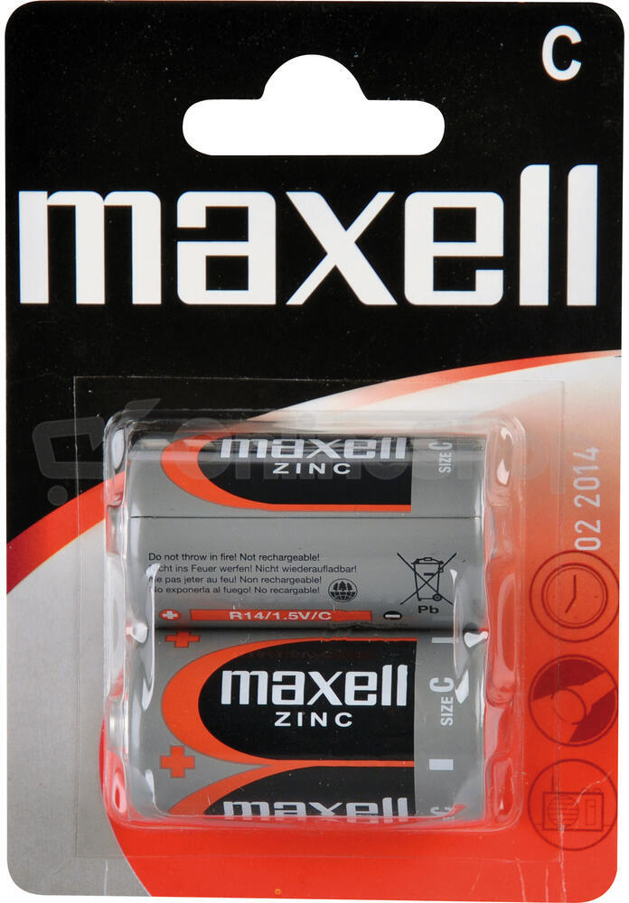 Baterie Maxell R14 2BP Zinc 2x C