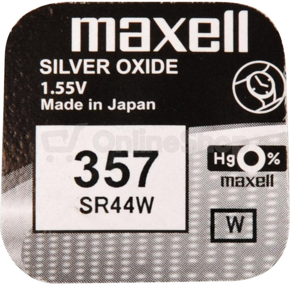 Hodinková baterie Maxell 357/SR44W/V357 1BP Ag (1ks)