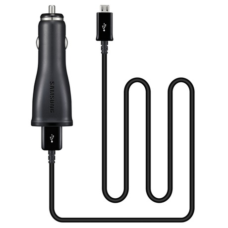 Adaptér do auta Samsung ECA-U21CBE 2A microUSB - černá - Samsung ECA-U21CBE 2A&nbsp;microUSB -&nbsp;černá (foto 1)