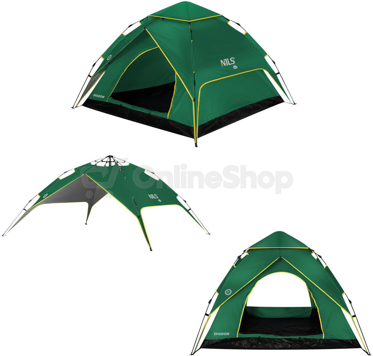 Automatický pop-up stan NILS CAMP NC4801 Shadow 2 zelený