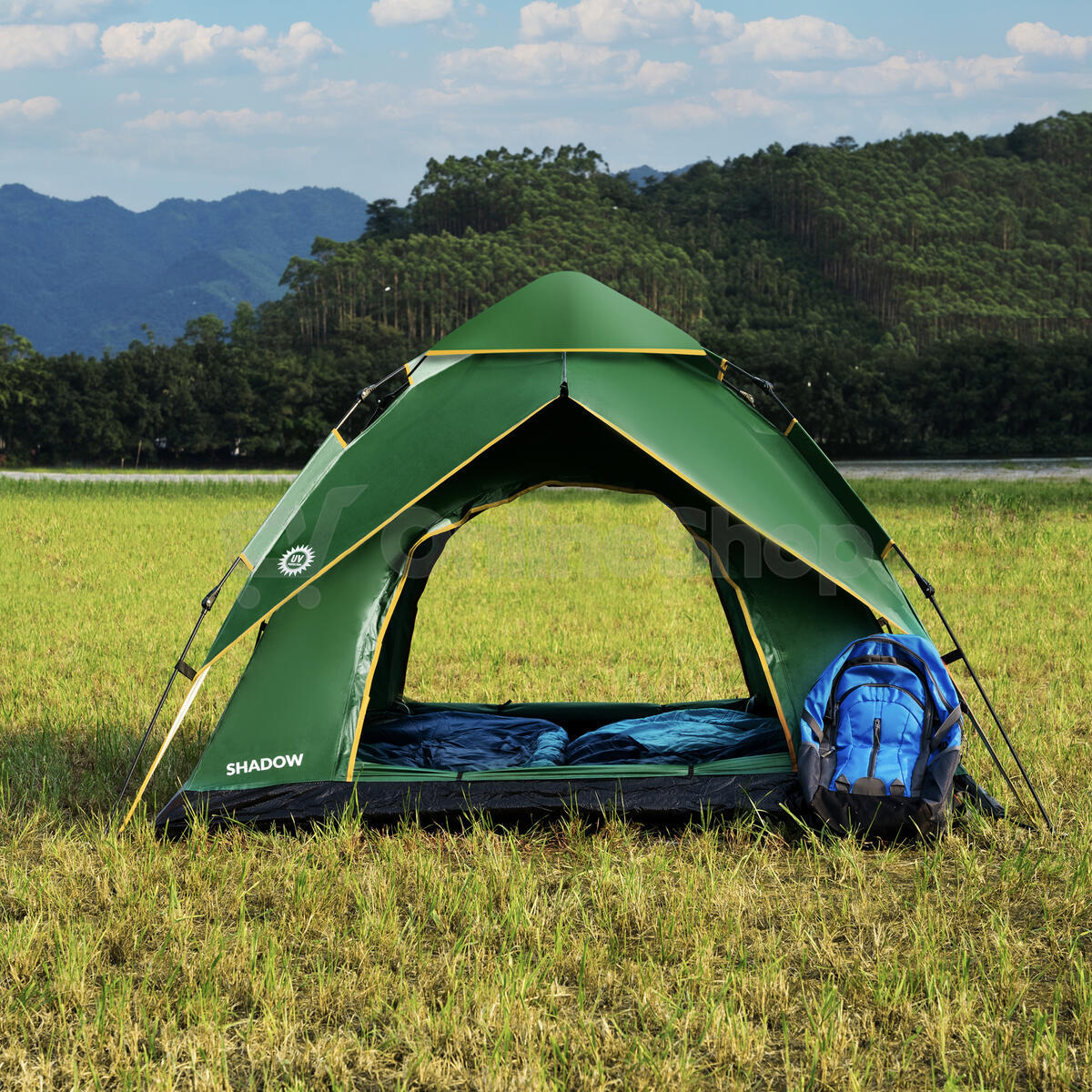 Automatický pop-up stan NILS CAMP NC4801 Shadow 2 zelený