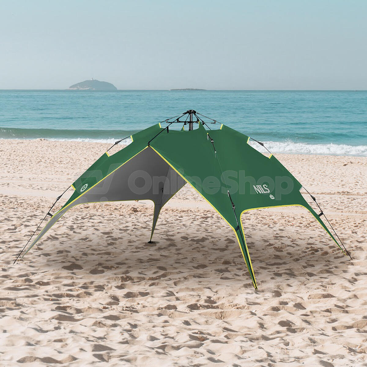 Automatický pop-up stan NILS CAMP NC4801 Shadow 2 zelený