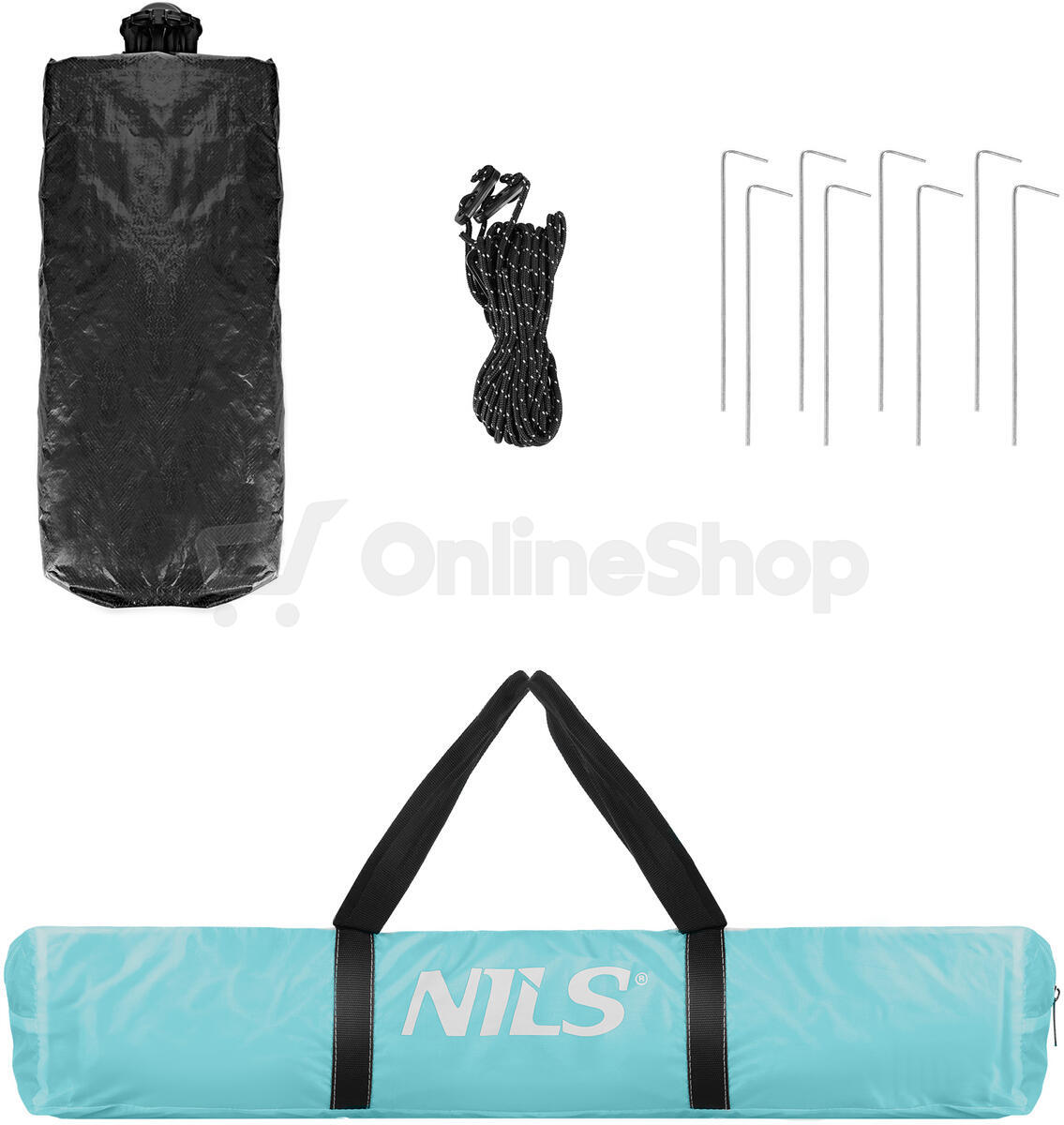 Automatický pop-up plážový stan NILS NC4802 modrý