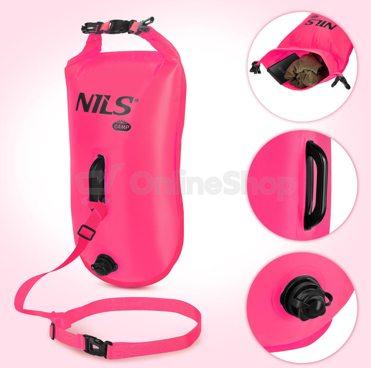 Plavecká bójka NILS CAMP NC1772 3v1 růžová