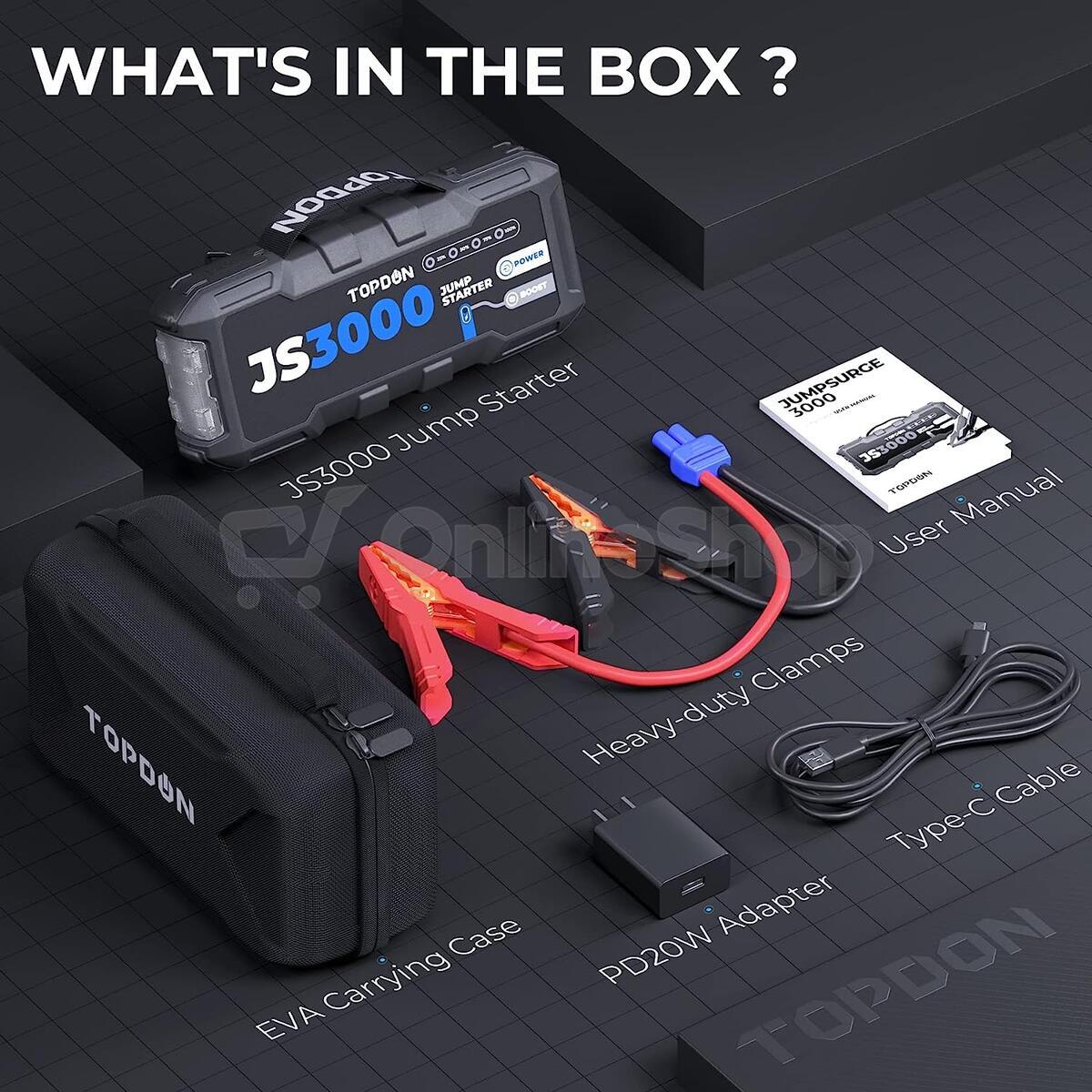 TOPDON car Jump Starter JumpSurge 3000 (TOPJS30)