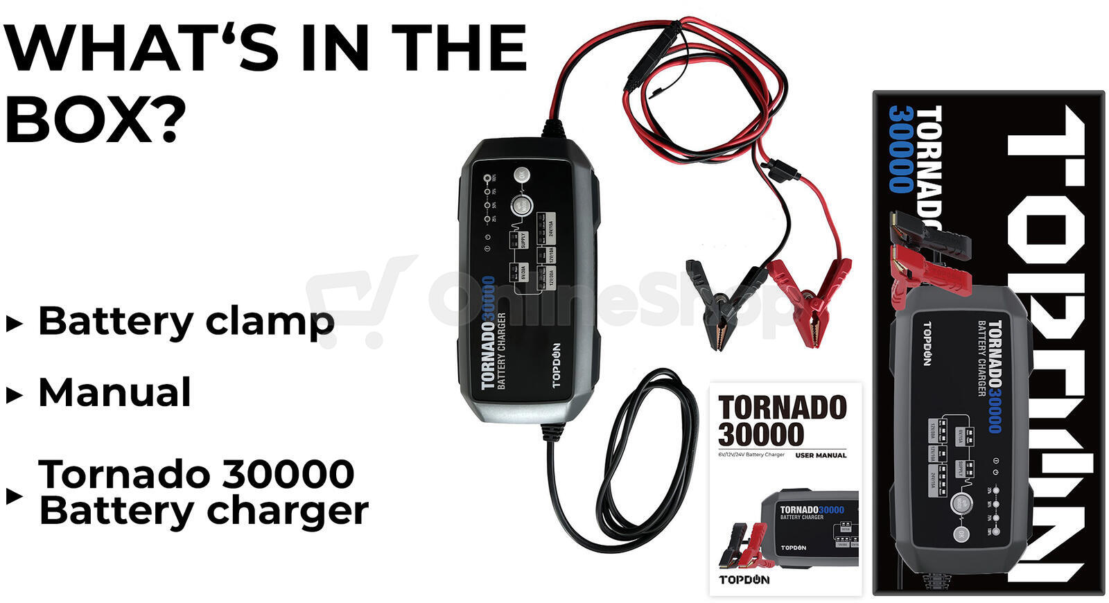TOPDON Nabíječka autobaterie Tornado 30000 (TOPT300)