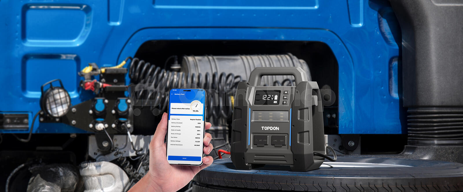 TOPDON startér a tester autobaterie V4500Plus (TOPV4500P)