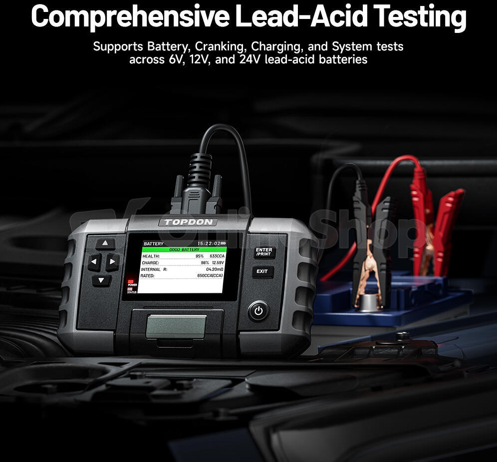 TOPDON Tester autobaterií BT600P (TOPBT600P)