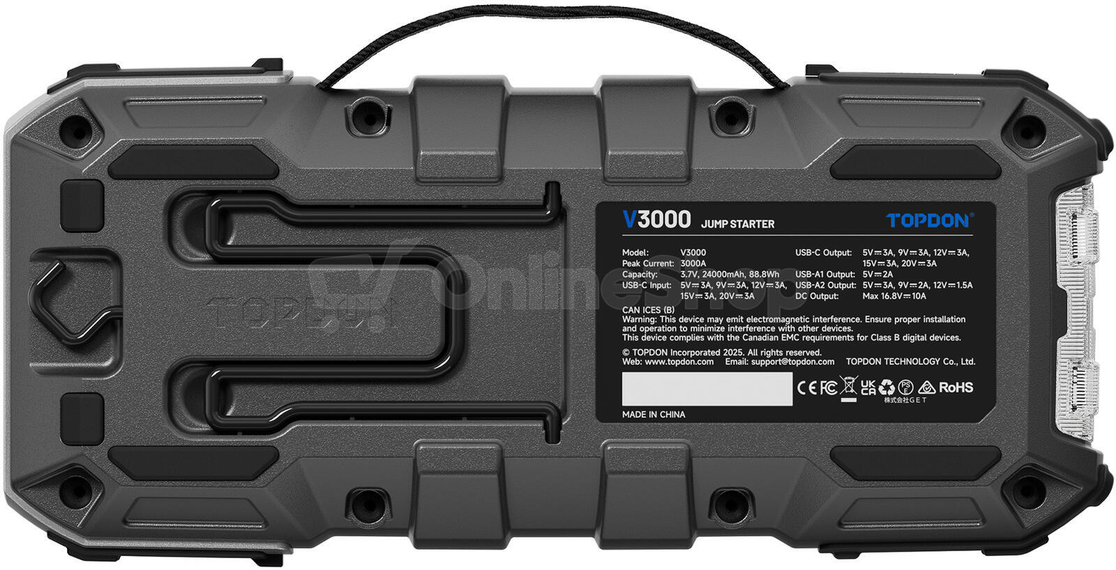 TOPDON Car Jump Starter V3000 (TOPJSV30)