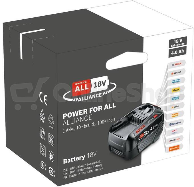 Akumulátor Bosch PBA 18V 4,0Ah W-C