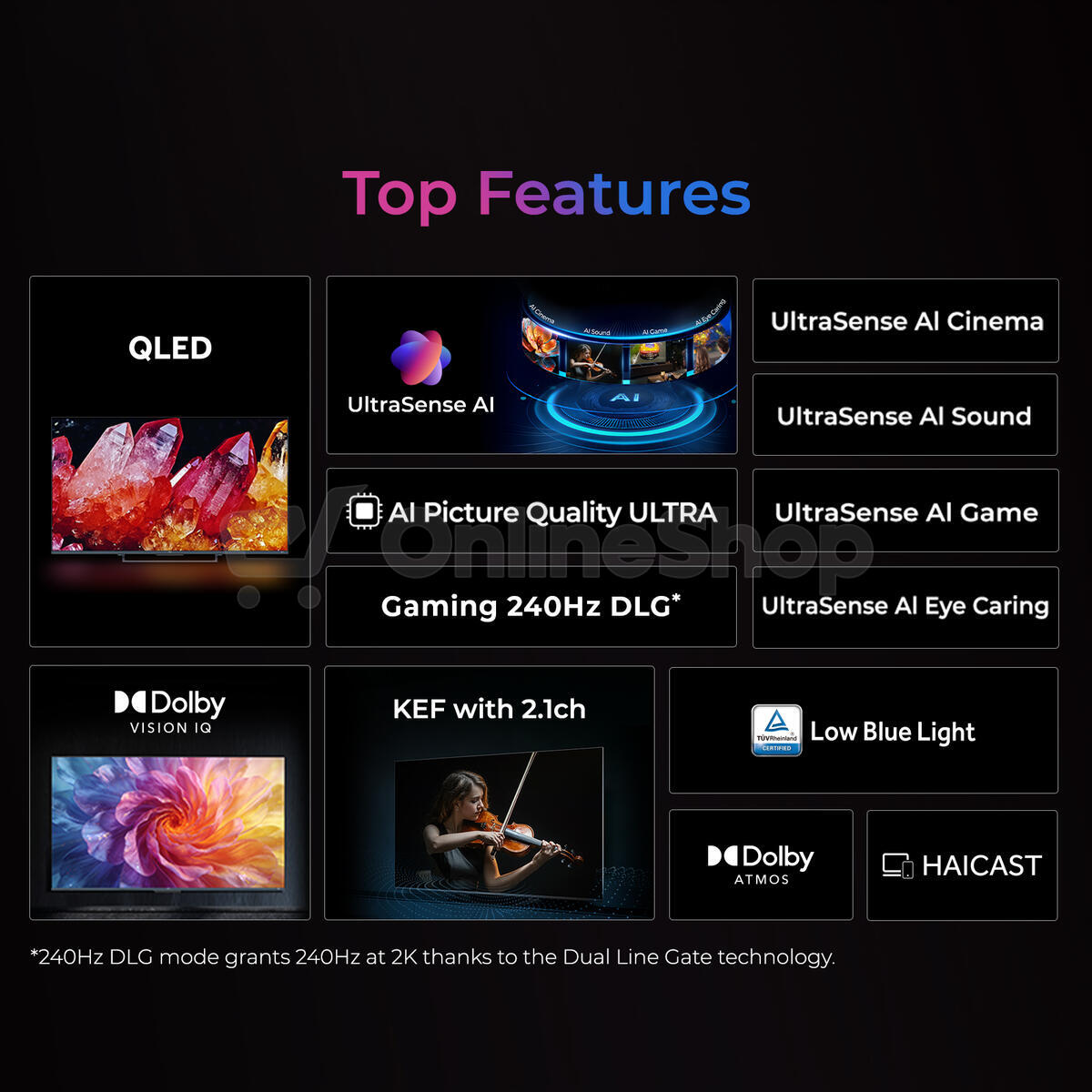 QLED TV Haier H65S90GUX S90