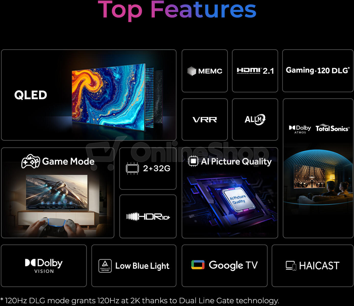 QLED TV Haier H65S85GUX S85