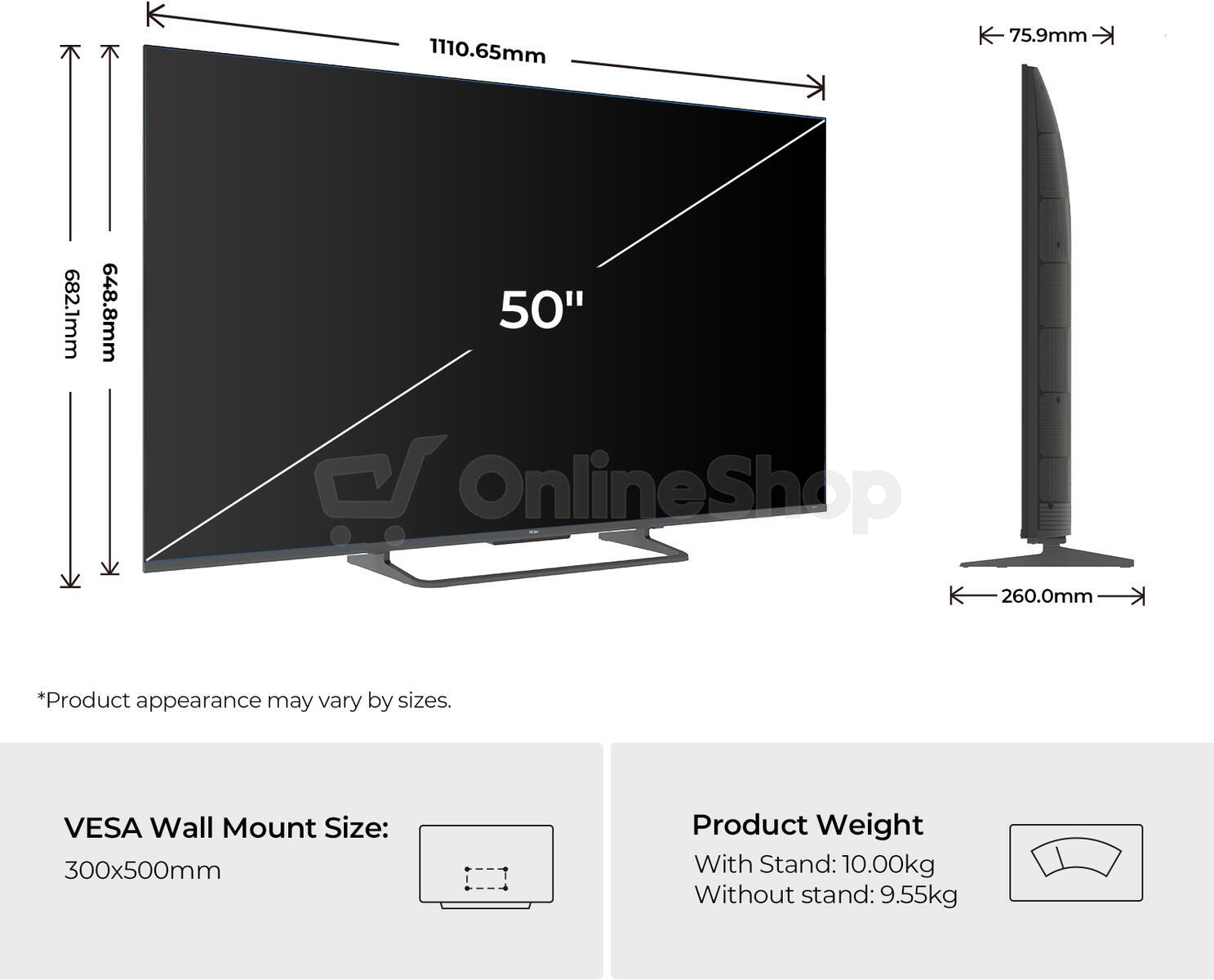 QLED TV Haier H50S85GUX S85