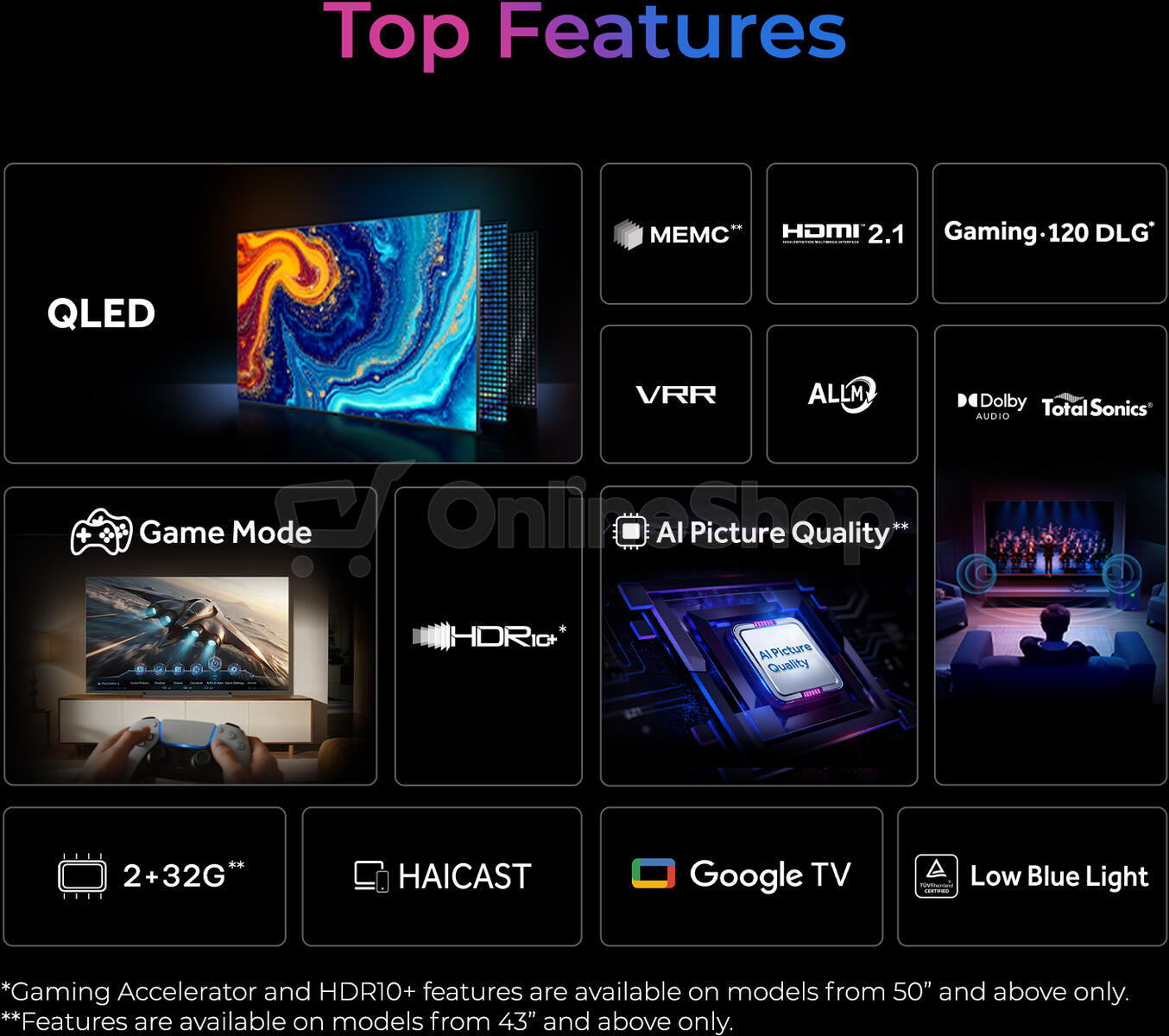 QLED TV Haier H75S80GUX S80