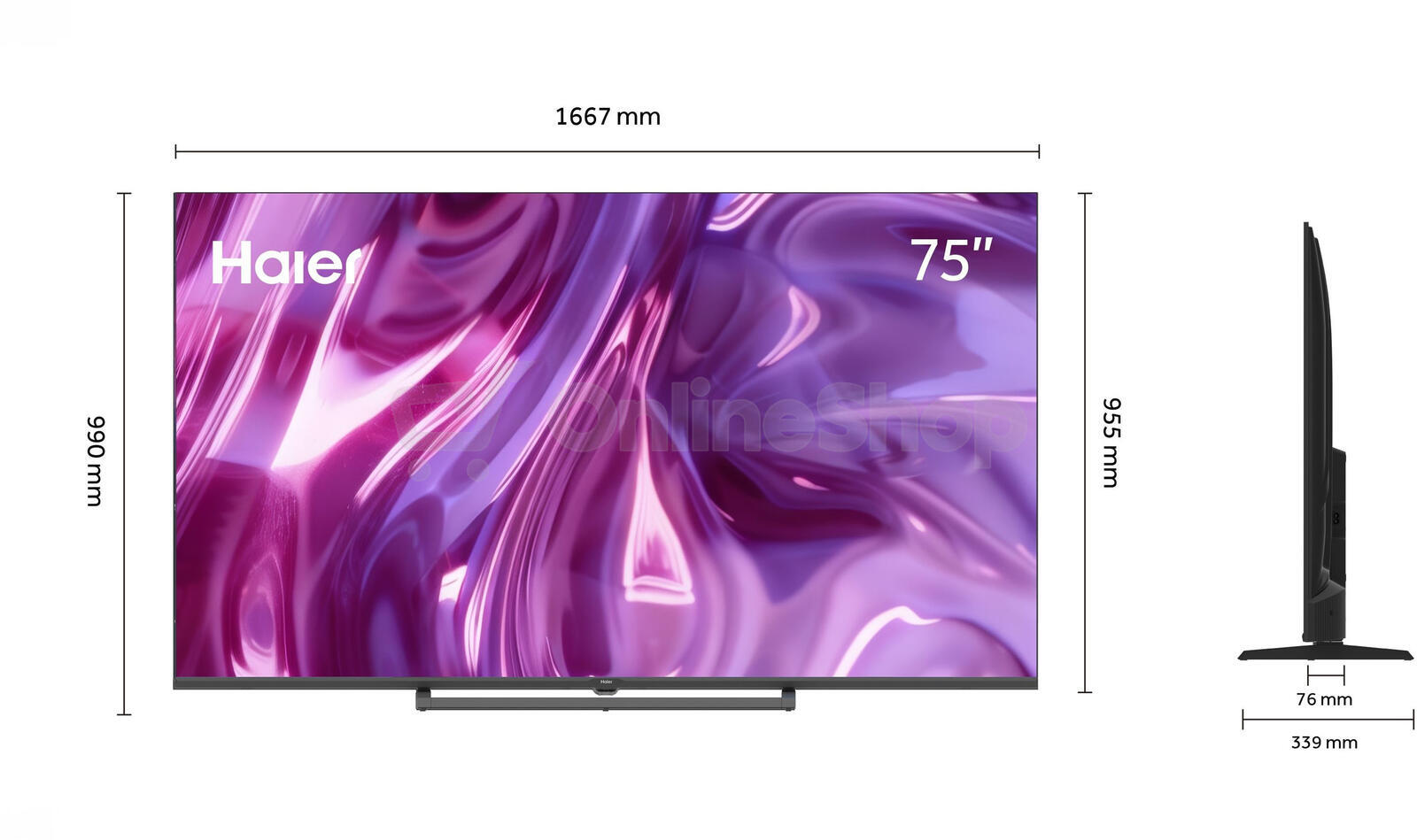 QLED TV Haier H75S80GUX S80