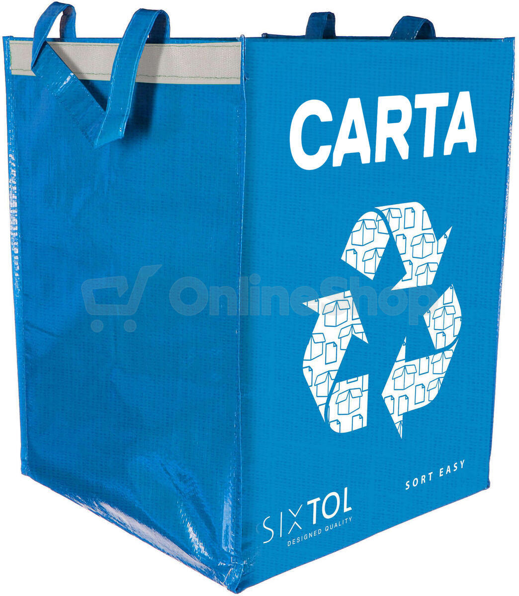 Tašky na tříděný odpad SORT EASY 3 BASIC IT, 30x30x40 cm, 3 x 36 l, 3 ks SIXTOL