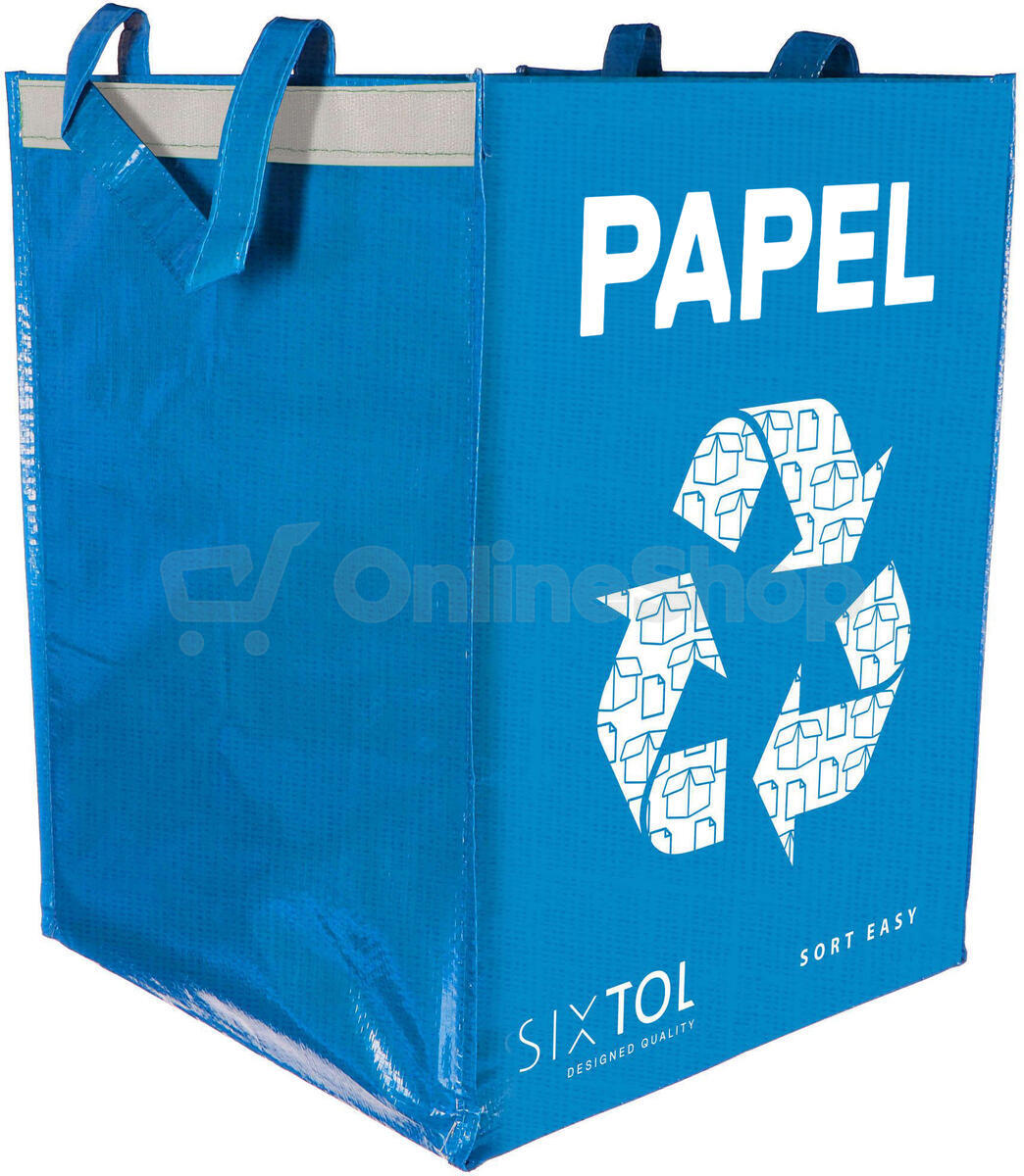 Tašky na tříděný odpad SORT EASY 3 BASIC ES, 30x30x40 cm, 3 x 36 l, 3 ks SIXTOL