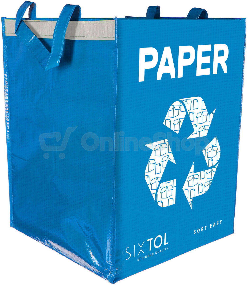 Tašky na tříděný odpad SORT EASY 3 BASIC EN, 30x30x40 cm, 3 x 36 l, 3 ks SIXTOL