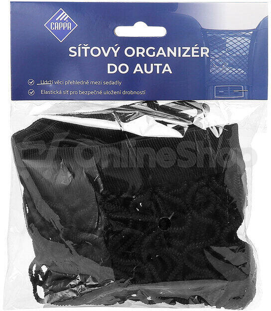 Cappa síťový organizér do auta s kapsami