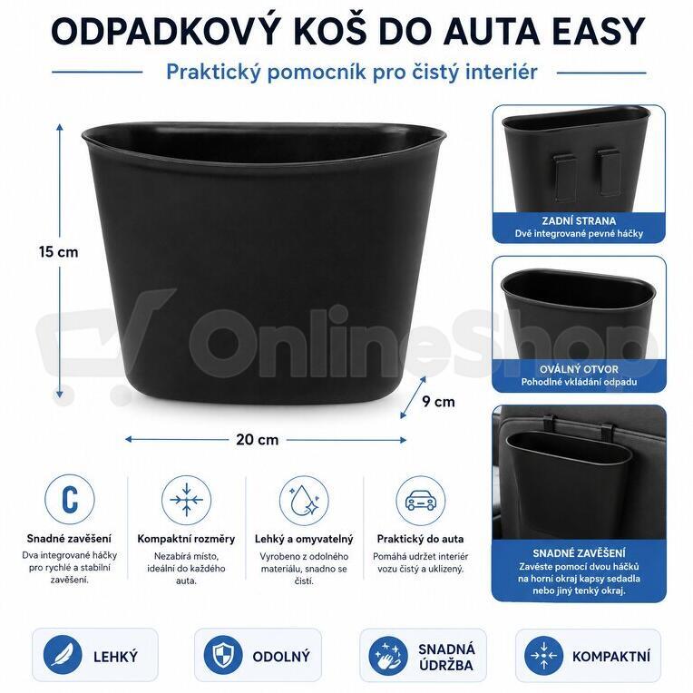 Cappa odpadkový koš do auta Easy