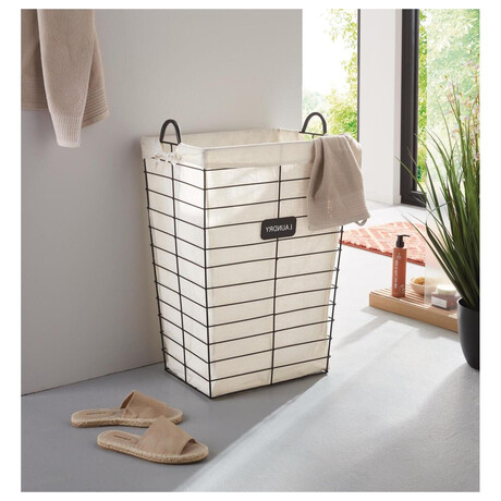 Frank Flechtwaren kovový koš na prádlo Laundry