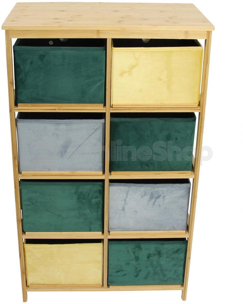 Frank Flechtwaren bambusová skříňka Multicolor
