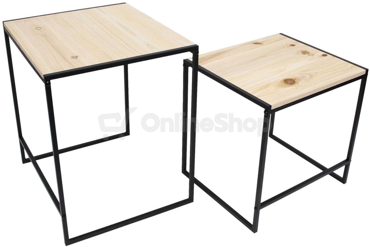 Frank Flechtwaren set odkládacích stolků Modern, 2ks