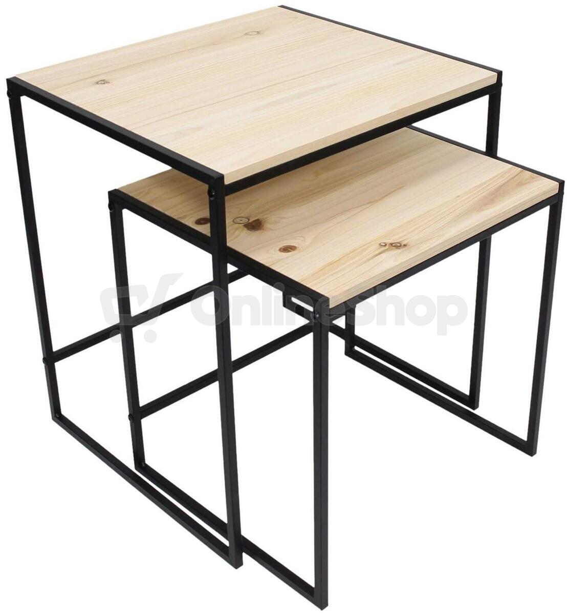 Frank Flechtwaren set odkládacích stolků Modern, 2ks