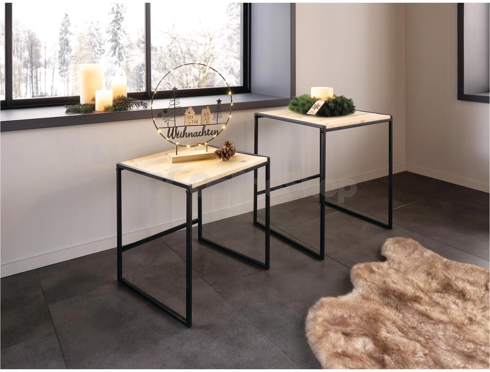 Frank Flechtwaren set odkládacích stolků Modern, 2ks