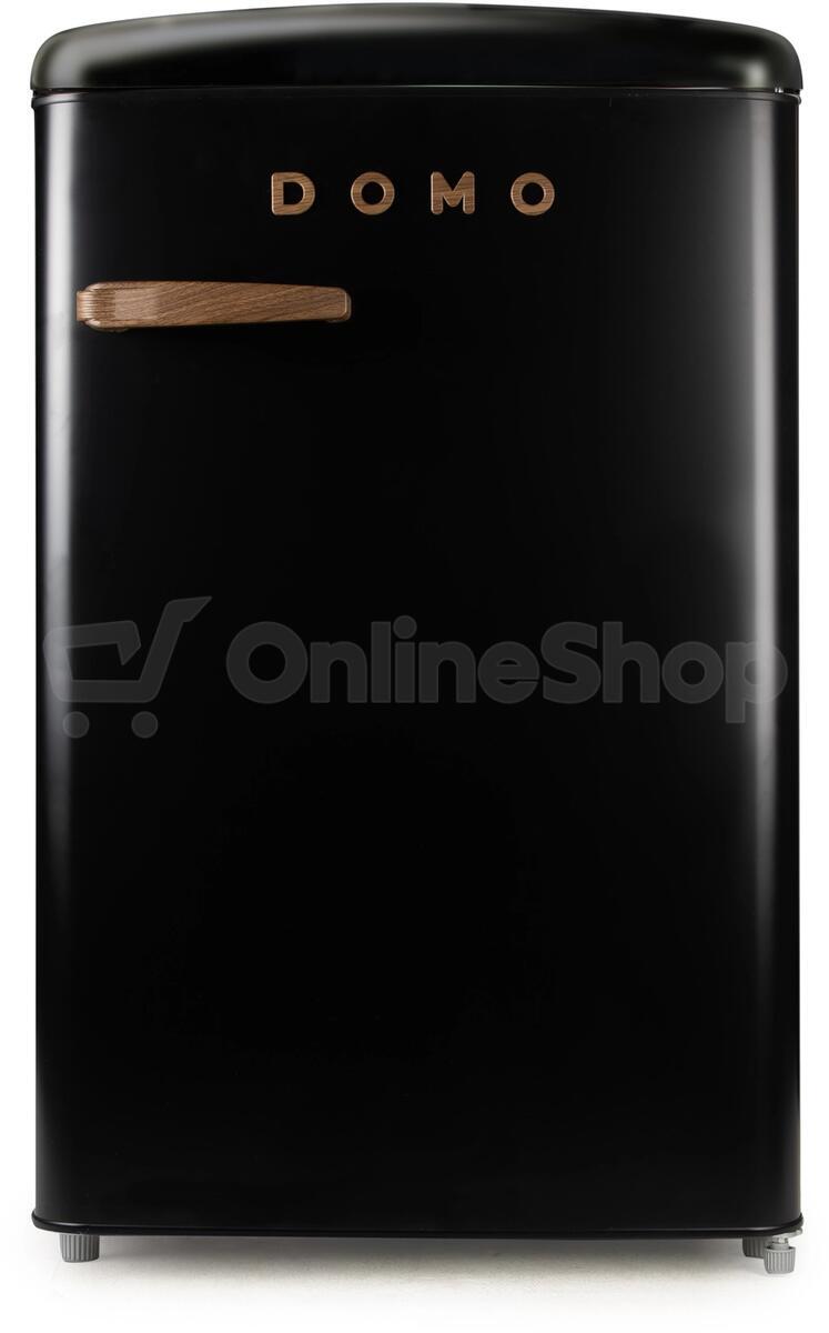 Retro lednice Domo bez mrazáku DO91712R 122 l, matná černá