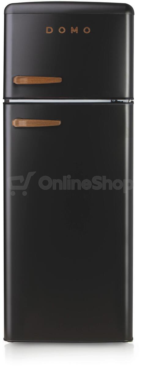 Retro lednice Domo s mrazákem DO91778R, matně černá