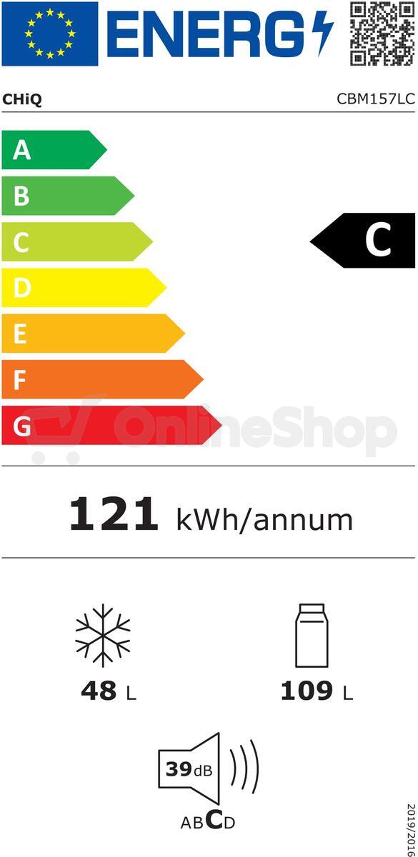 Chladnička CHiQ CBM157LC + 12 let záruka na kompresor