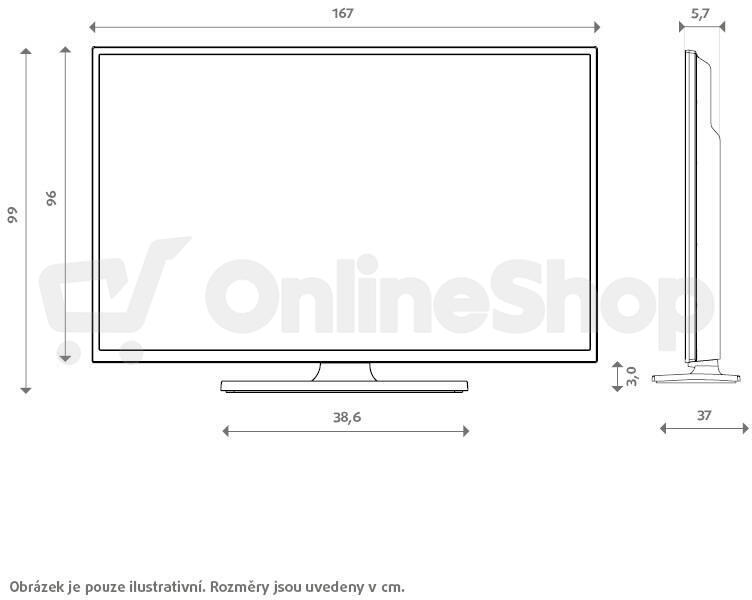 QLED televize TCL 75C6K PRO